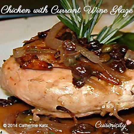 Chicken with Currant Wine Glaze