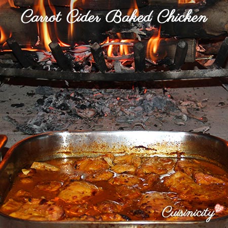 Carrot Cider Baked Chicken